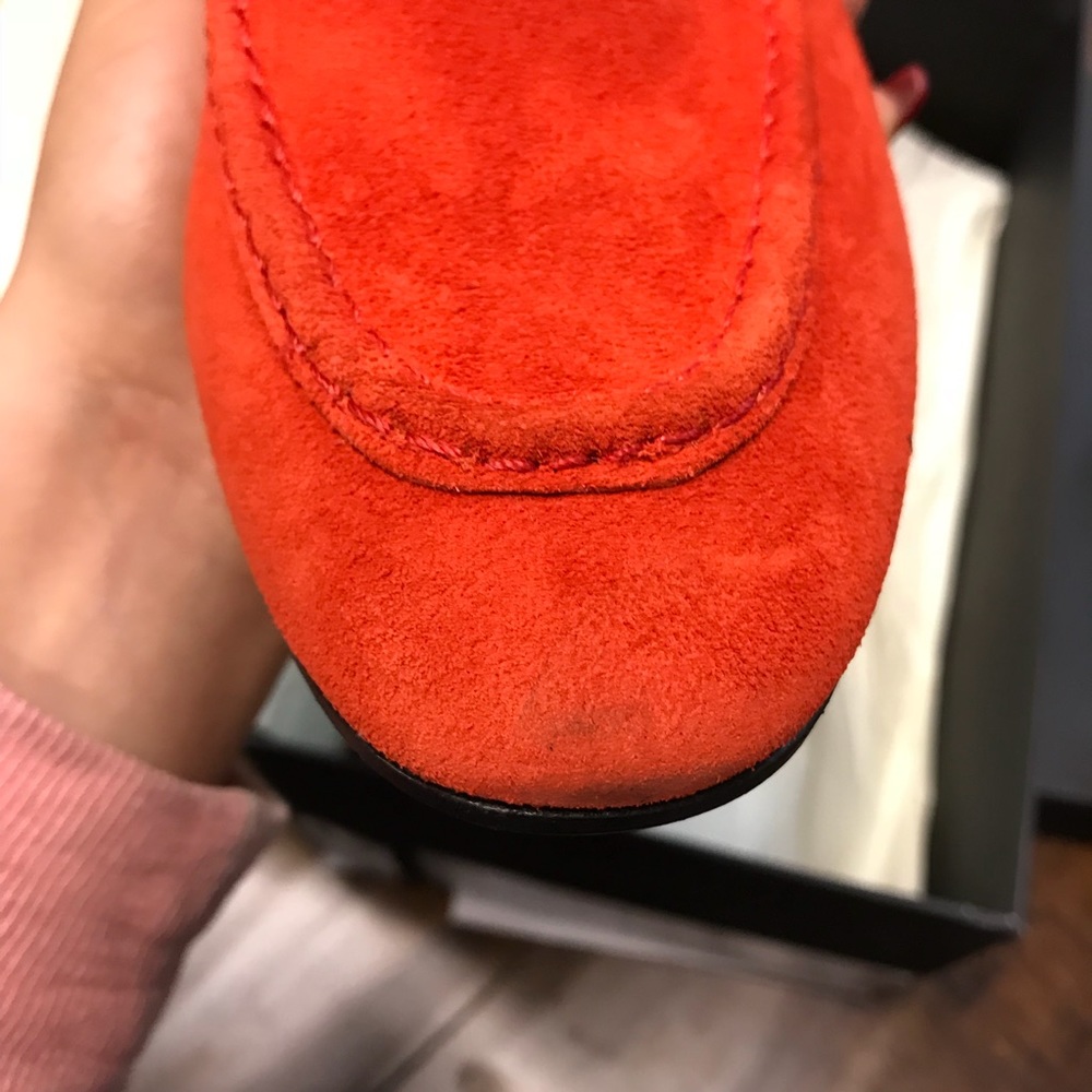 Rag & Bone Cooper Suede Red Loafer Shoes Sz 5-11 - Picture 7 of 8